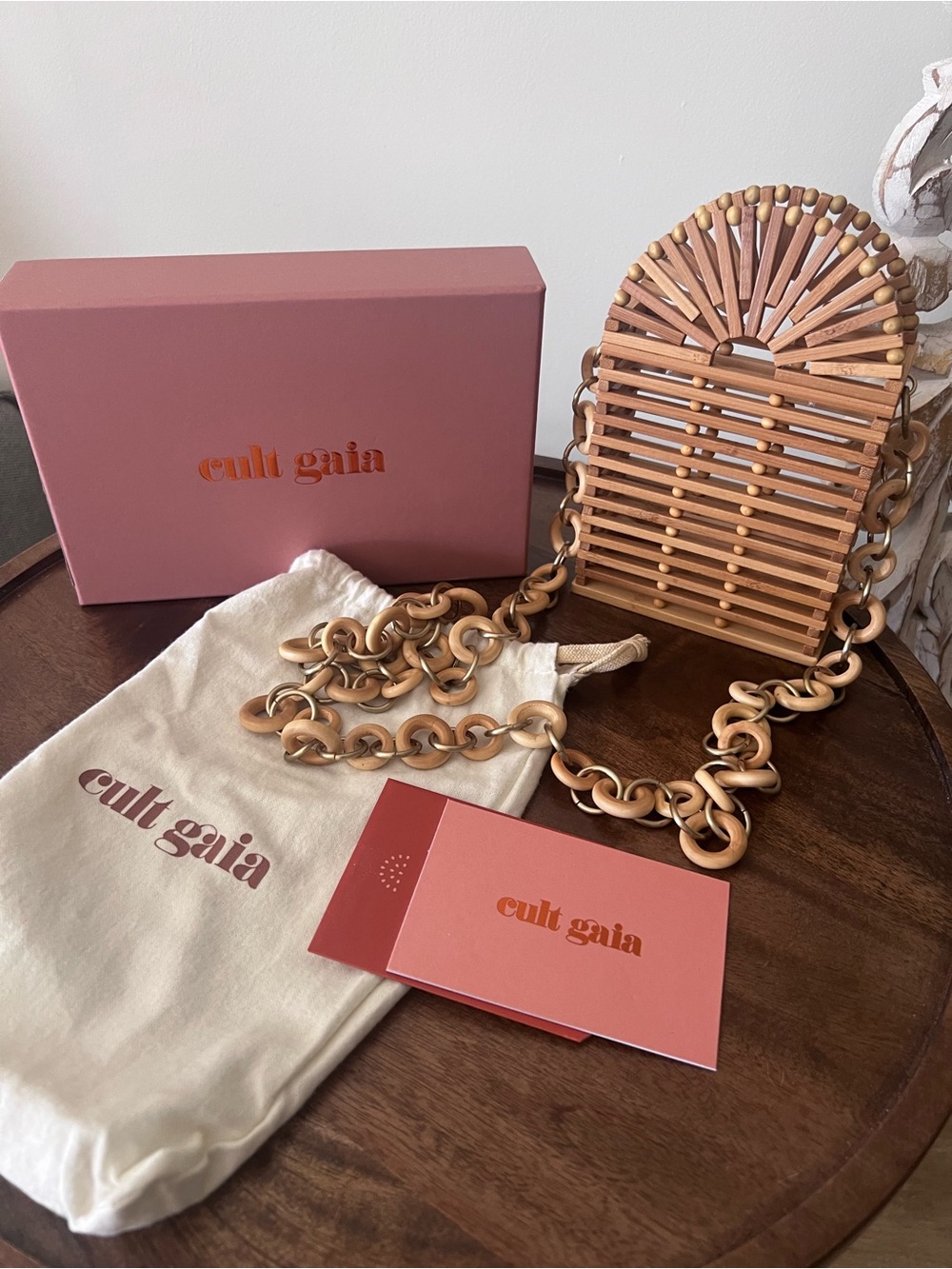 cult gaia bamboo Ark Phone Crossbody with Chunky Chain